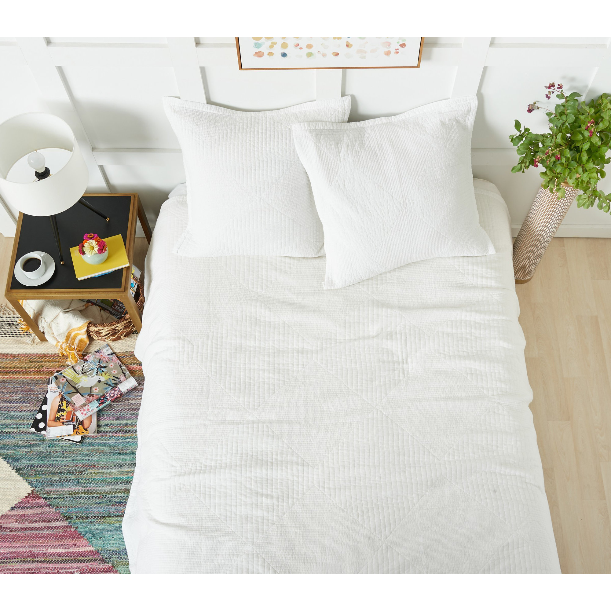 Michigan White Quilt, King Quilt