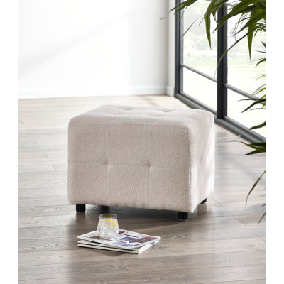 Dinnah 60Cm Wide Rectangle Solid Colour Ottoman
