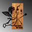Accessoire mural décoratif en bois