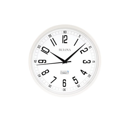 Accuracy Wi-Fi Atomic Wall Clock with Auto Daylight, 12.5" White, C5002
