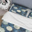 Ensemble de housse de couette bleu beige Midcentury Hexagon Print II - Midcentury-109173374