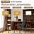 Boho Rattan Floor Lamp With Shelf And Bulb Included, Adjustable 3-Color Temperature Tripod Floor Lamp With Foot Switch, Rustic Wood Standing Lamp For Living Room And Bedroom