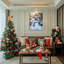 «Snowman Winter Scene», art mural sur toile-1453185185