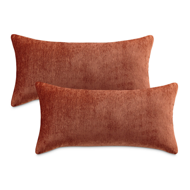 The Smith Chenille Lumbar Pillow Cover & Insert, Sienna