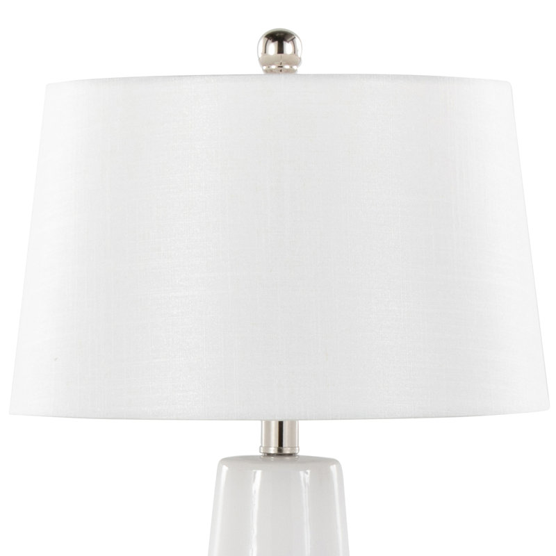 Lampe de table en céramique 23 po Mooresville, Blanc