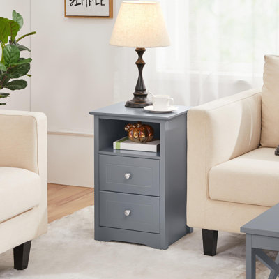Devala 40cm W Manufactured Wood Bedside Table