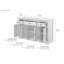 Buffet en bois massif 3 tiroirs