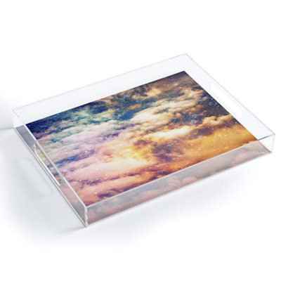Plateau de table basse en acrylique Shannon Clark Cosmic
