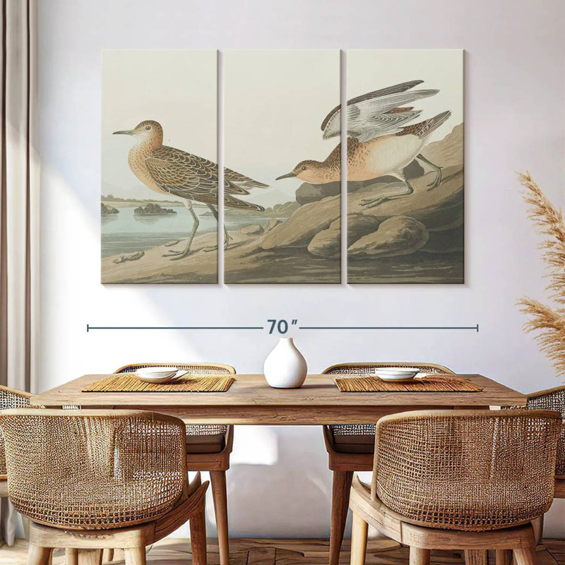 Brampt Buff Breasted Sandpiper, 42" H x 65" W
