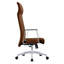 Fauteuil de bureau en cuir à haut dossier Sledmere-153412297
