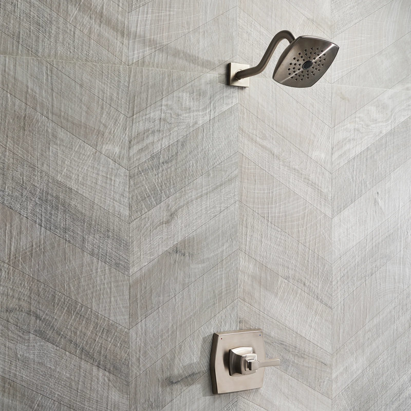 Kenridge Chevron 24X48 Matte Porcelain Tile, Gray