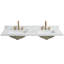 Jaen 61'' Stone Double Bathroom Vanity Top with Sink-91519897