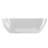 63" Freestanding Solid Surface Stone Resin Bathtub with Overflow and Pop-up Drain-123384697-123514212