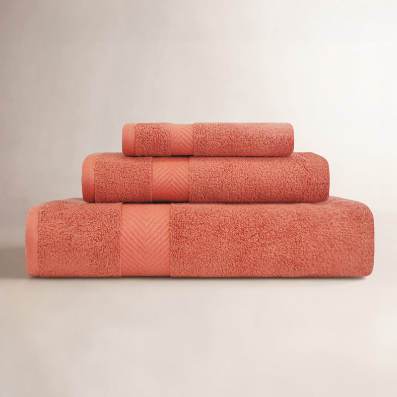 Ensemble de serviettes 100% coton Hamachi Zero-Twist , Brique