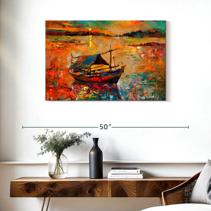 Senne Boat, 24" H x 36" W