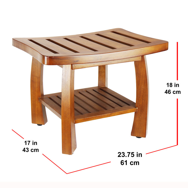  23.75" W Wood Bench