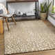 Jona Animal Print Handmade Tufted Wool Light Brown/Tan/Cream Area Rug