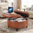 Round Ottoman With Storage & Lift Top-2063958389