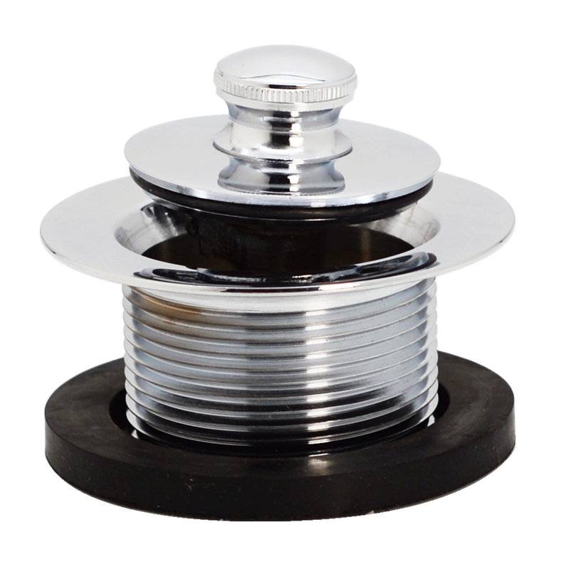 Plumber's Pack Tip-Toe Bathtub Leg Drain Assembly with No-Hole Overflow and Sch. 40 ABS Elbows, Polished Nickel