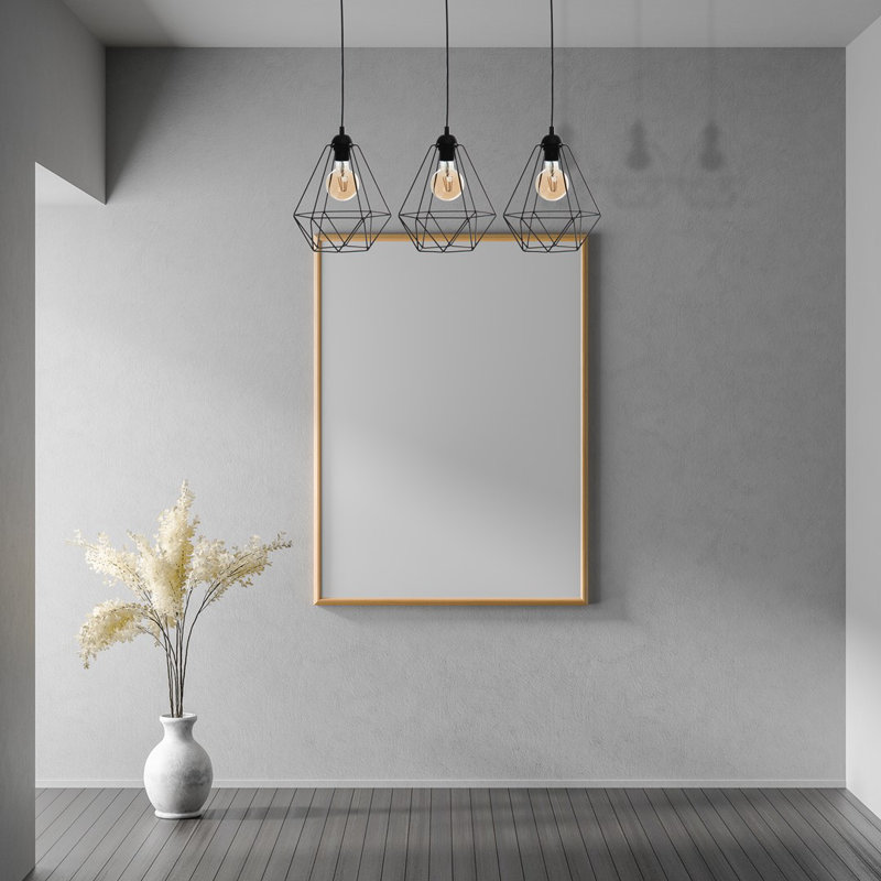 Basket 3 - Light Kitchen Island Pendant, Black