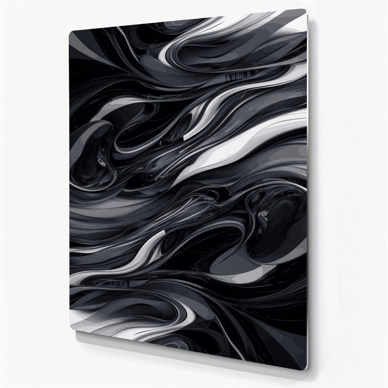 Art numérique gris abstrait numérique 54, H 30 po x l 20 po