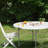 48-Inch Round Folding Table - Portable Plastic Dining Table With Carrying Handle