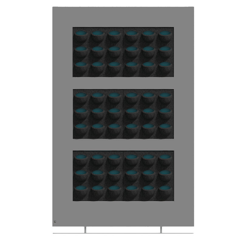 Jardin vertical Live Divider, H 75,5 po x l 46,5 po x P 6,7 po, Anthracite