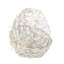 Set Of 3 White Modern Organic Vine Balls, Battery Operated Led