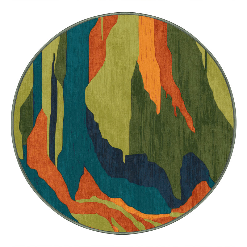 Coastal Zephyr Rug, Round 7'