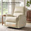 Ensemble de fauteuils inclinables traditionnels en cuir véritable 34 po Felisa-165876774