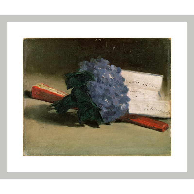 «Bouquet of Violets» par impression giclée encadrée, H 23,5 po x l 27,84 po