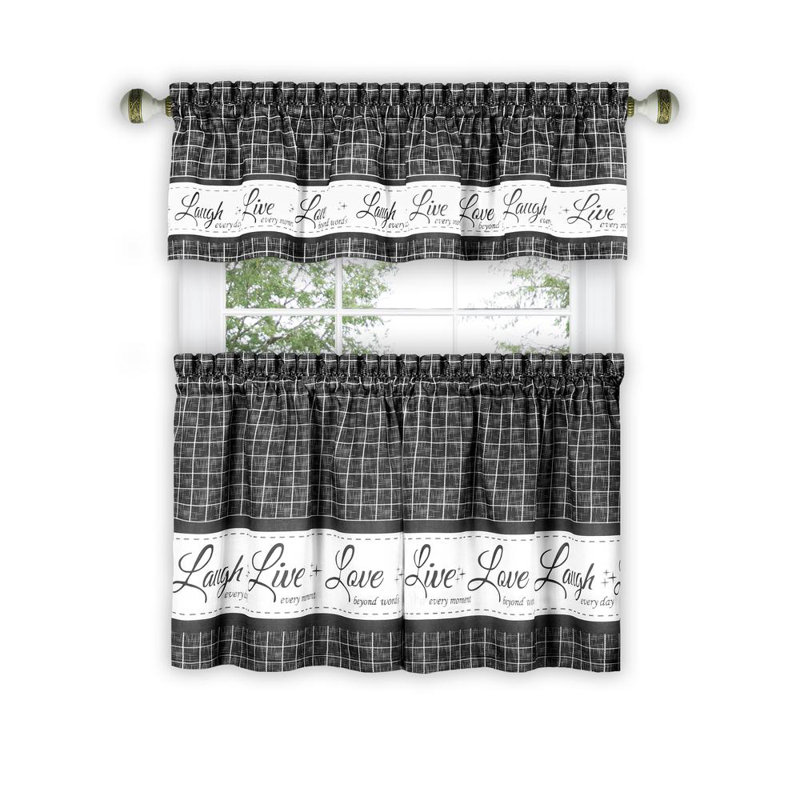 Atalissa Plaid Ruffled Window Valance