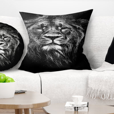 Coussin lion asiatic masculin animal