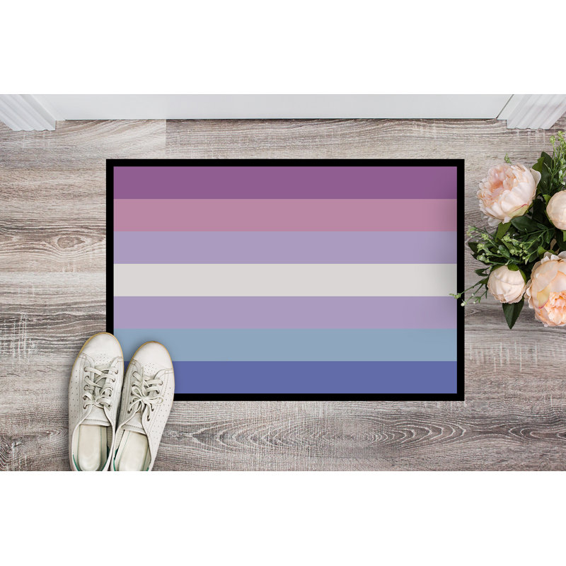 Tapis de porte USA Gay Pride, l 18 po x L 27 po, Fierté bigenre