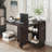 Folding Dining Table, Drop Leaf Dining Table With 6 Wheels And 2-Layer Storage Shelf-107266210