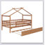 Wooden House Bed With Trundle-651404790