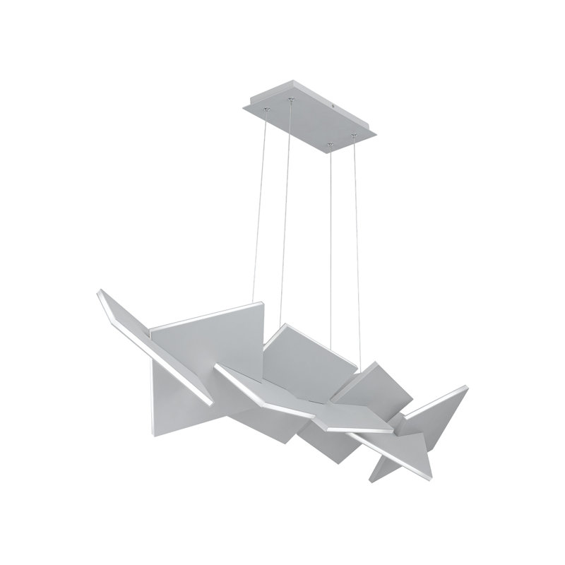Konstruct Dimmable LED Geometric Chandelier, Titanium