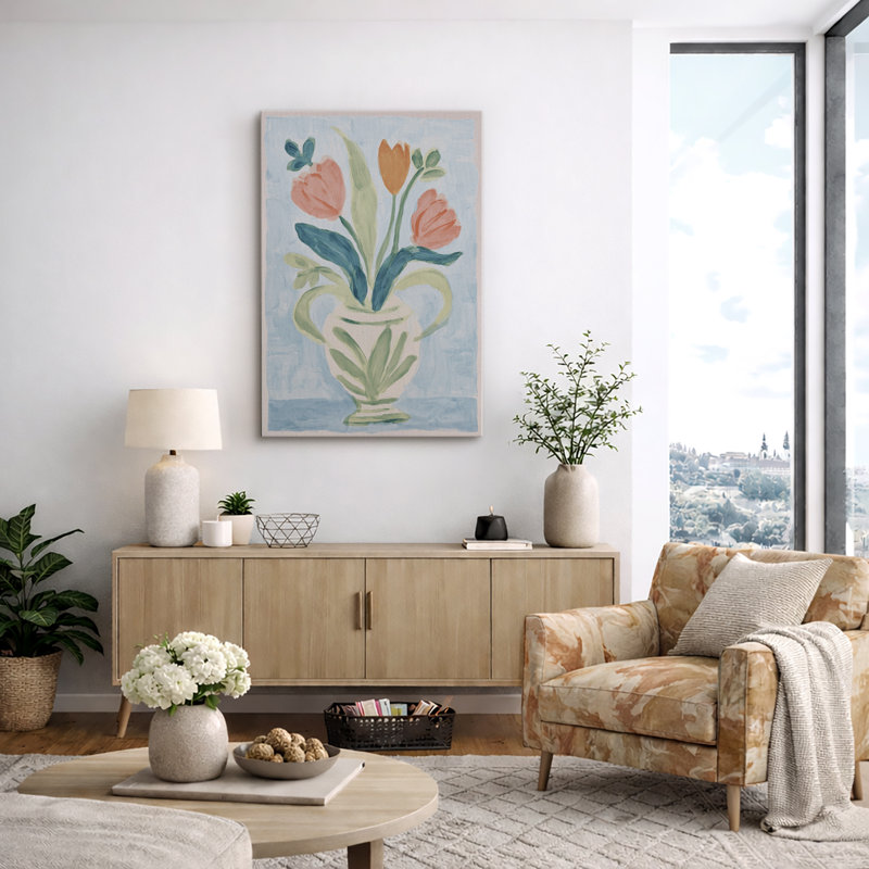 «Tulip Bouquet Art», images de chambre à coucher, impression sur toile encadrée, H 18 po x l 12 po x P 1,5 po, Toile tendue