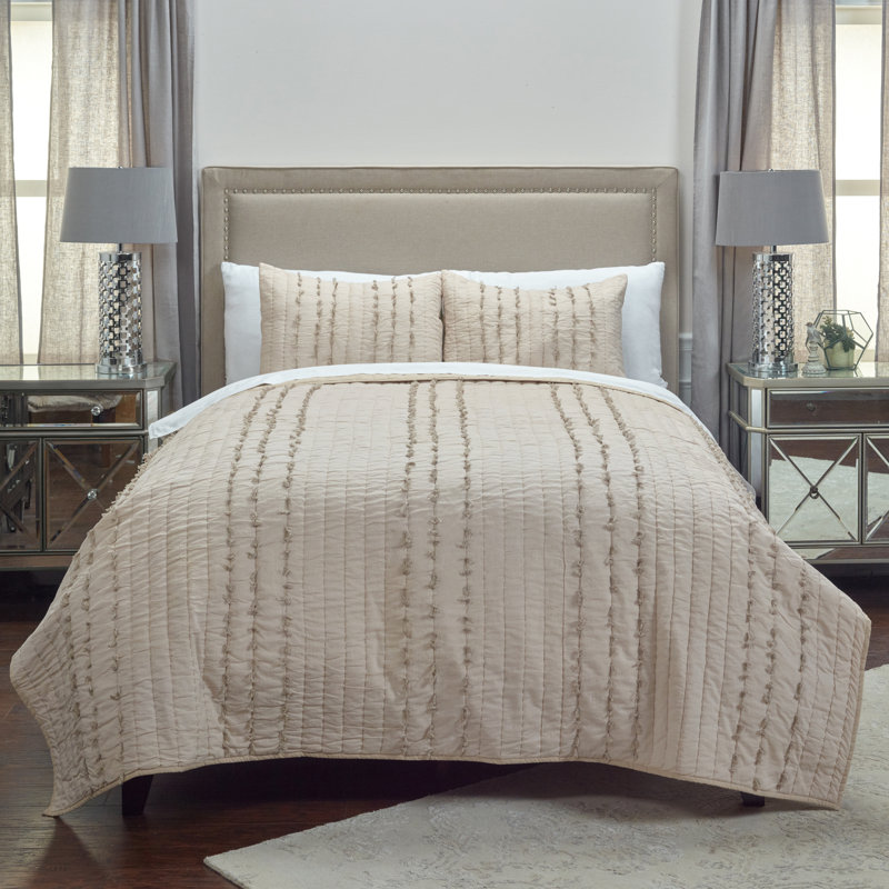 Piper Cotton Blend Striped Sham, Standard