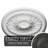 Endurathane Foster Ceiling Medallion, 19 1/8"OD x 1"P (Fits Canopies up to 5 5/8"), Hand-Painted Smokey Topaz Crackle Finish-28576539