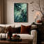 Aquarelle sur toile vert foncé-1350852739