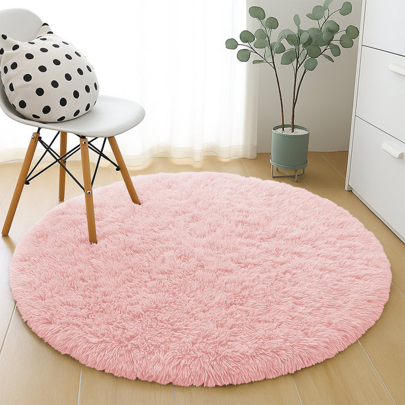 Allesia Standard Shag 120cm X 120cm Area Rug