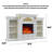 Simple European-style simulated fire electric heating fireplace