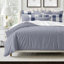Ensemble d'édredon en coton indigo / ivoire 8 pièces Walker Buffalo-109897439