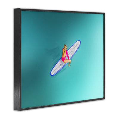 «Sitting on Peaceful Surfboard», art de la giclée par Amelia Noyes