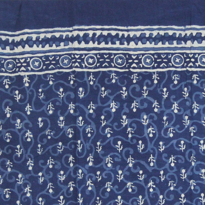 Rideau en coton à motif géométrique