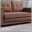 Canapé-lit futon convertible 3-en-1, causeuse pliable capitonnée avec canapé-lit et poches latérales pour un salon polyvalent