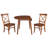 Kaylam Drop Leaf Rubber Solid Wood Dining Set-481513568-481513583