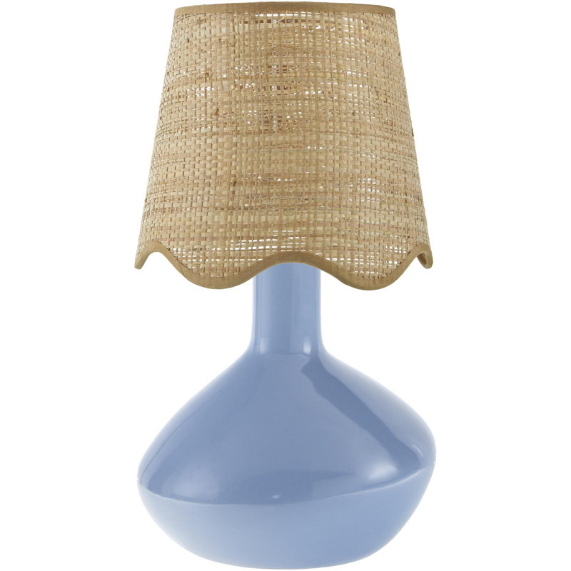 Accent Table Lamp, Tan, Blue