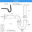 Nantucket Sinks' P-trap With Tailpipe-1391304253